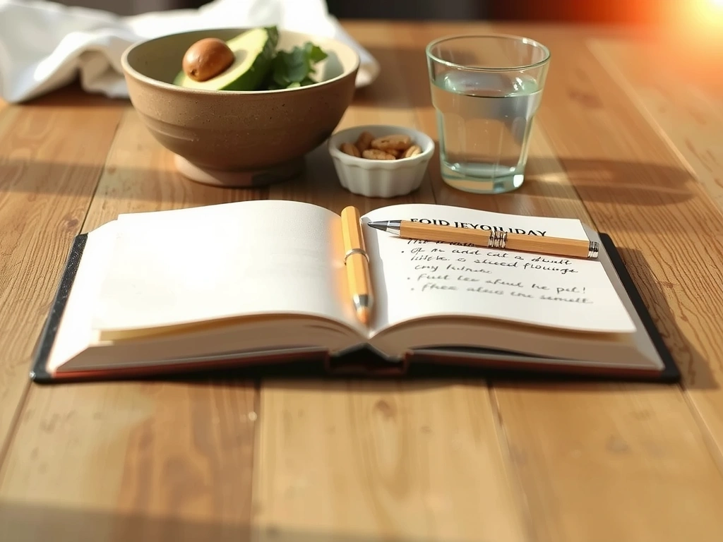 Stil leven van verse ingrediënten en aantekeningen